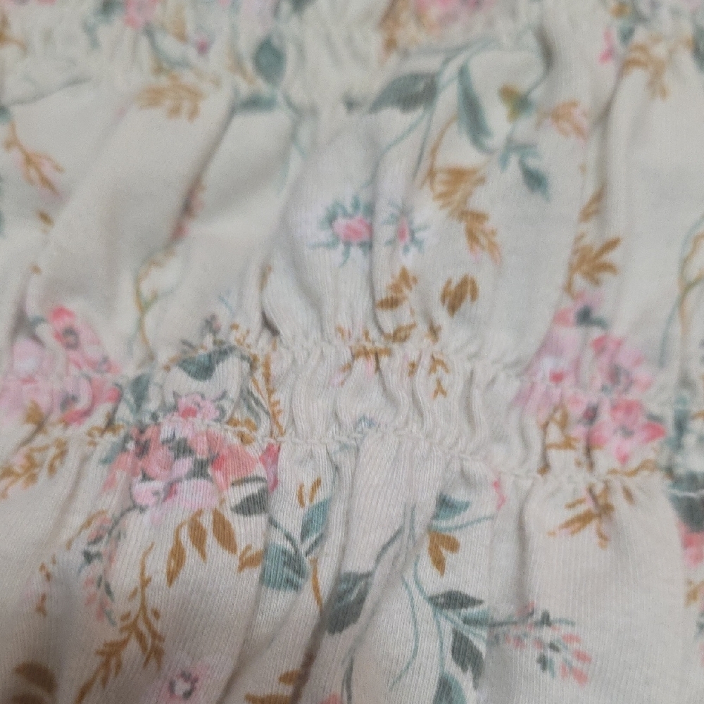 Girls OshKosh B'gosh Floral Top in White & Pink, Size 7 - Picture 6 of 6